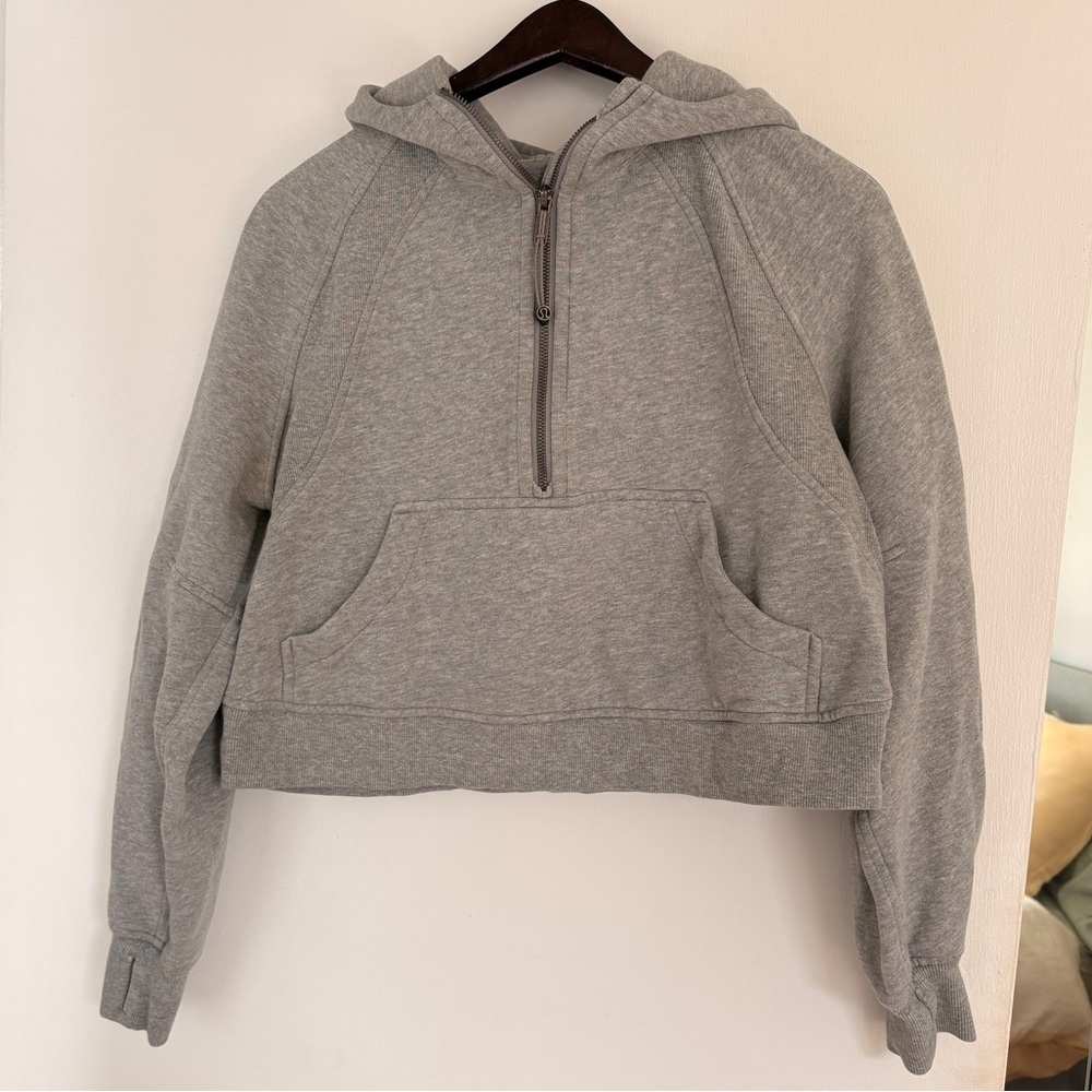 LULULEMON | Scuba Oversized Half-Zip hoodie in grey | Sz XS/S
